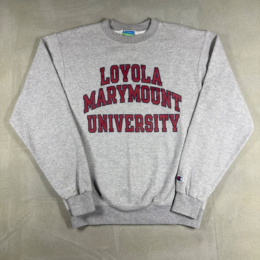 Champion Loyola Marymount University Sweatshirt Gray Vintage Y2K Eco Fleece S